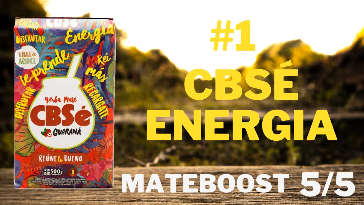CBSe Energia yerba mate met guarana en 600 mg cafeïne per 50g