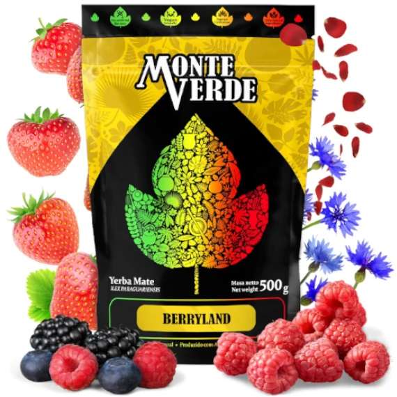 Yerba mate Monte Verde Berryland 500 g - fruitige smaak