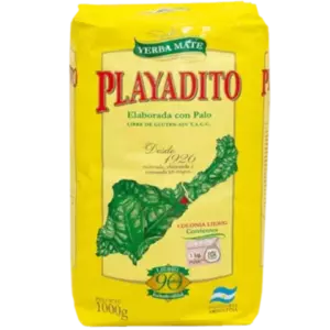 Yerba Mate Playadito 1kg verpakking - zachte Argentijnse klassieker