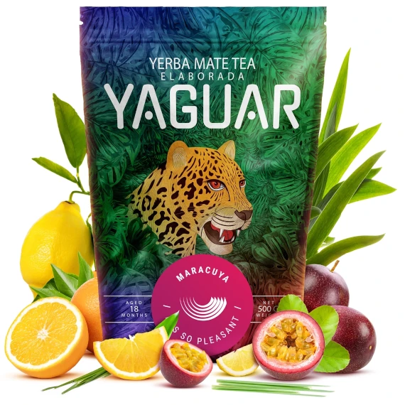 Yaguar Maracuya 0,5 kg - Braziliaanse yerba mate met passievrucht en citroengras